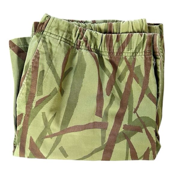 Stussy Camo Shorts Mens XL Green Brown Elastic Waist Drawstring Pockets - Picture 9 of 9